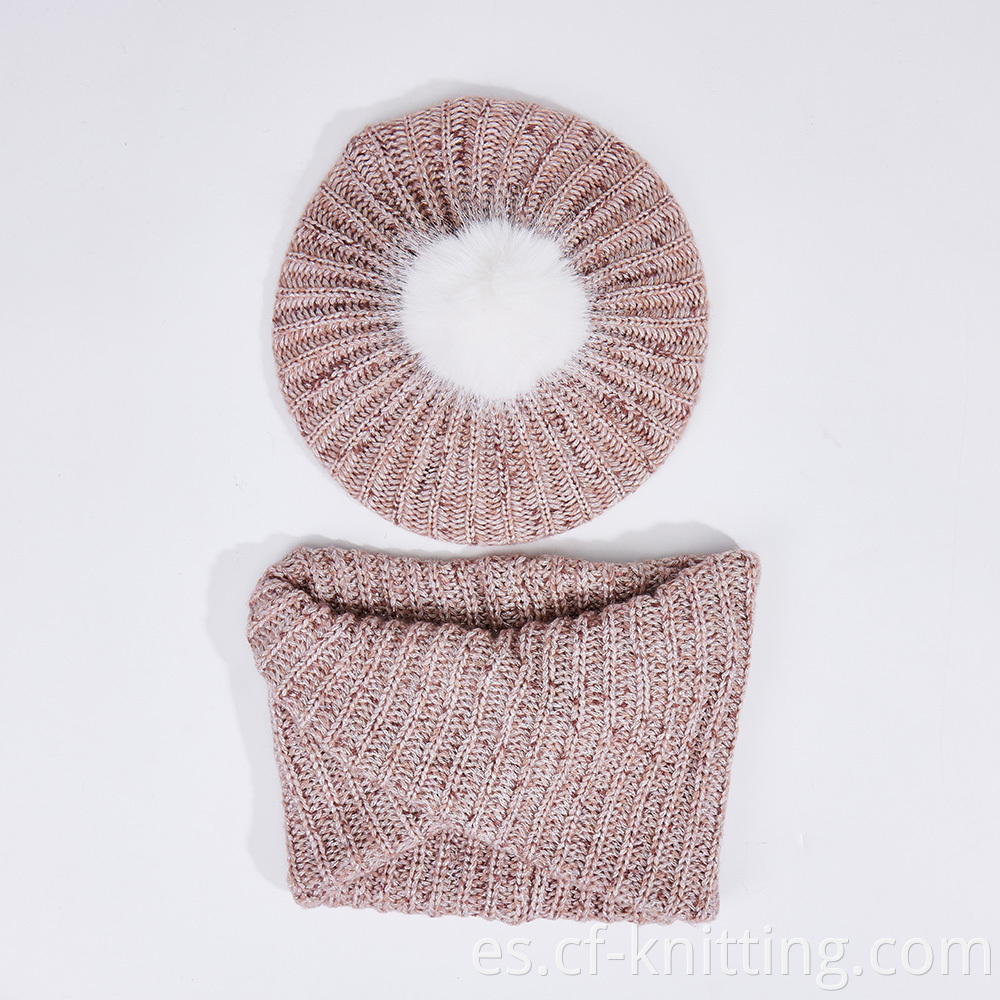 Knitted Beanie And Scarf Set 6